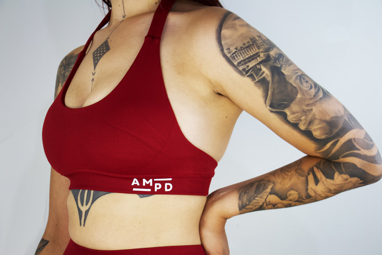Impact Sports Bra- Wine Red