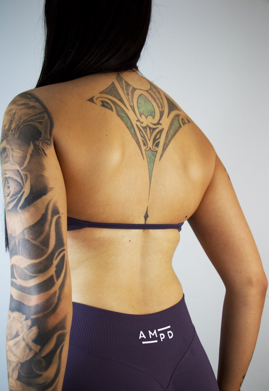 Core Sports Bra- Mushroom Grey