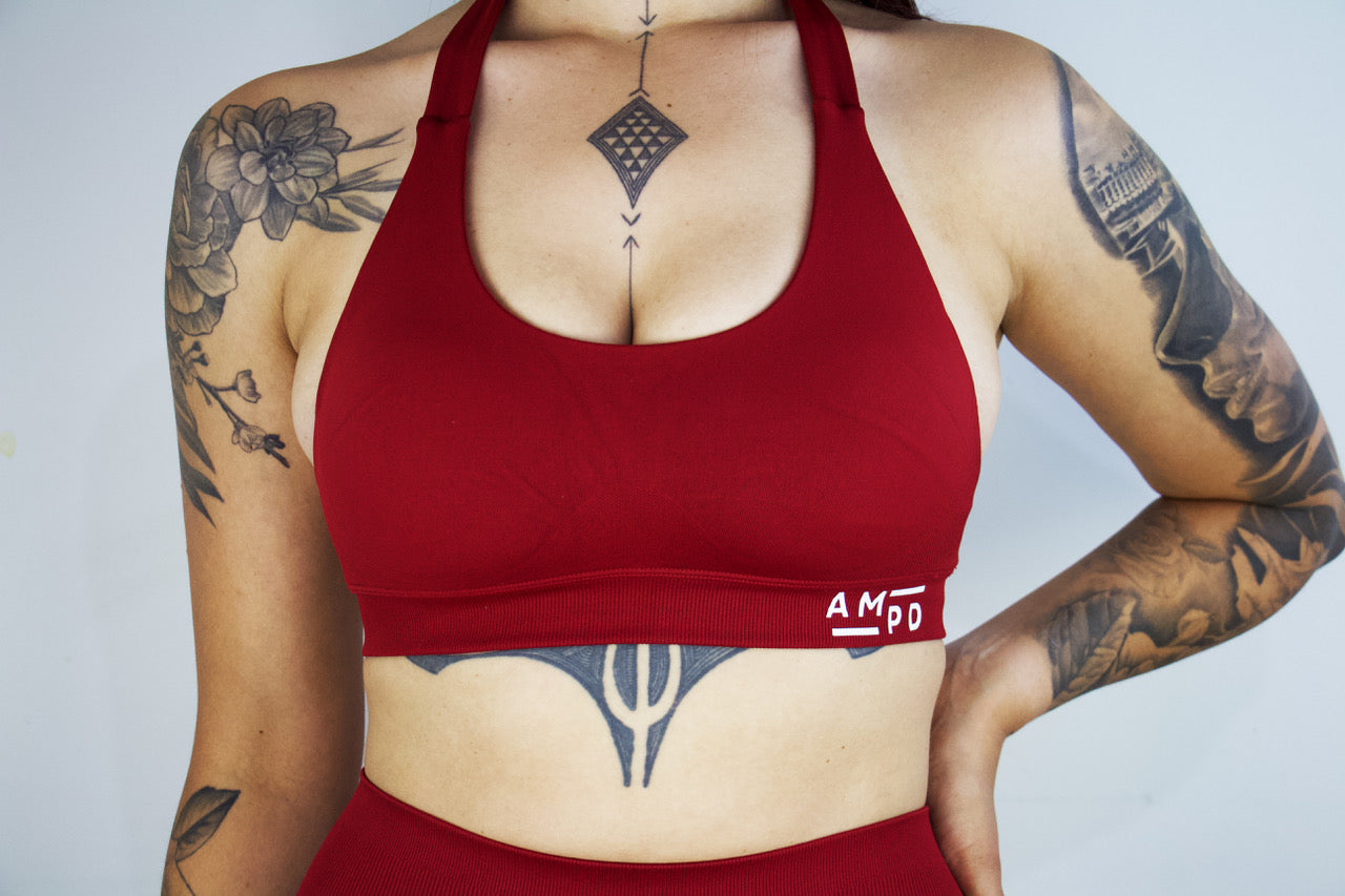 Impact Sports Bra- Wine Red