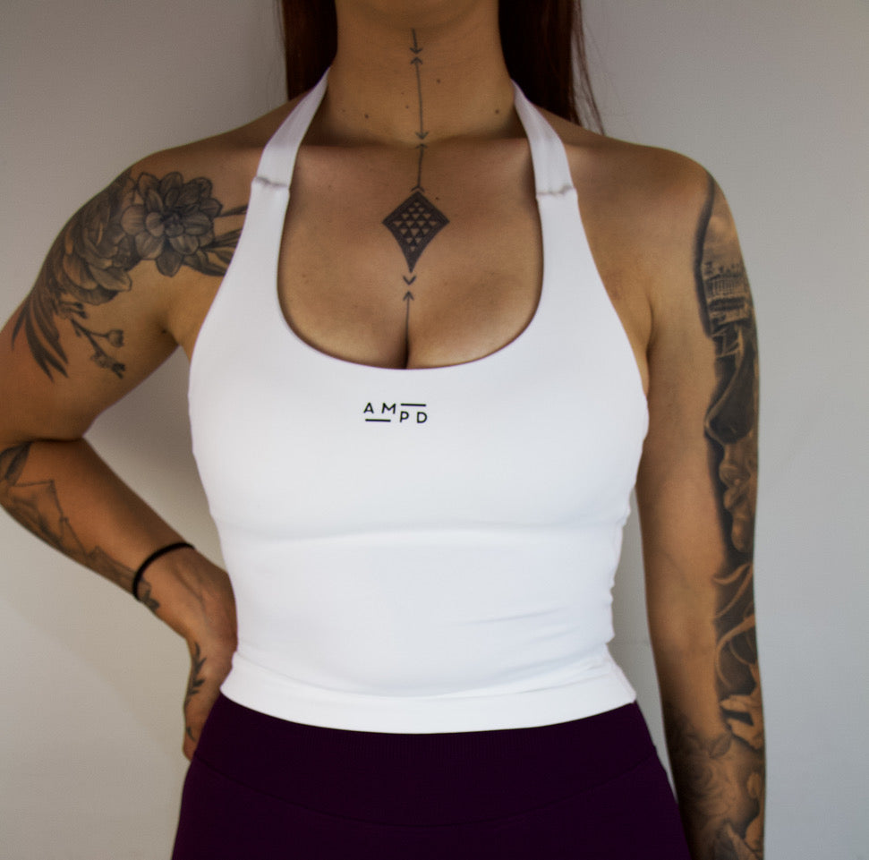 Impact Halter Top- White