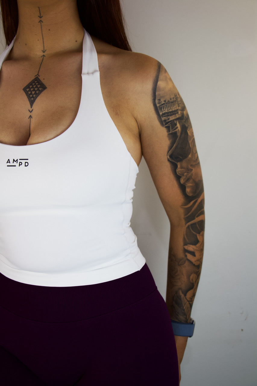 Impact Halter Top- White