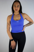 Impact Halter Top- Electric Blue