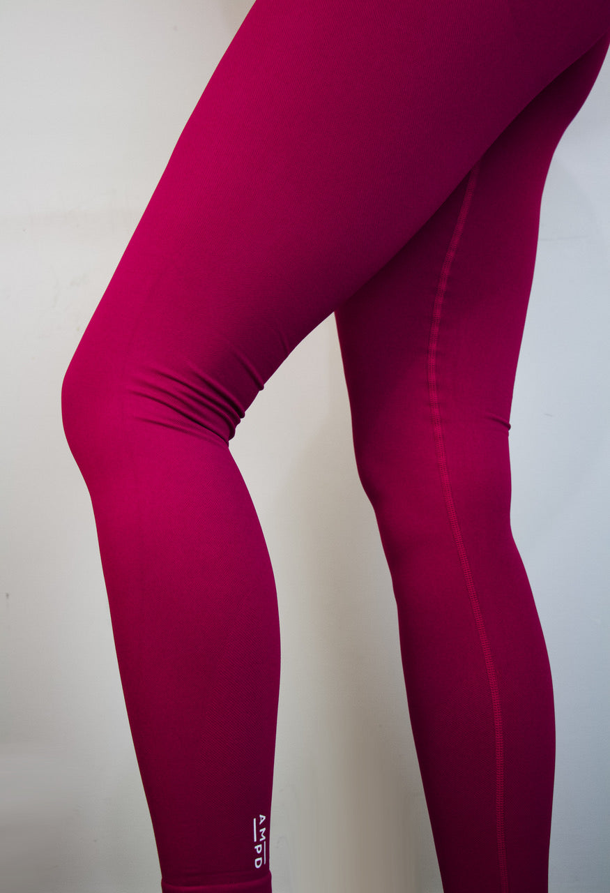 Dynamic Leggings- Berry Red