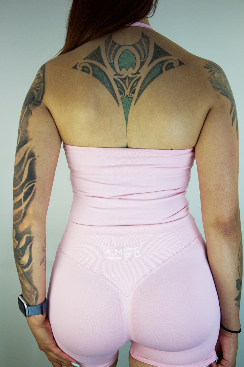 Impact Halter Top- Pink