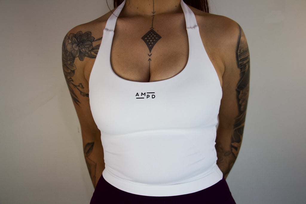 Impact Halter Top- White