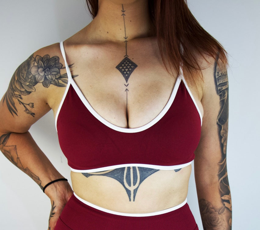 Revive Sports Bra- Maroon